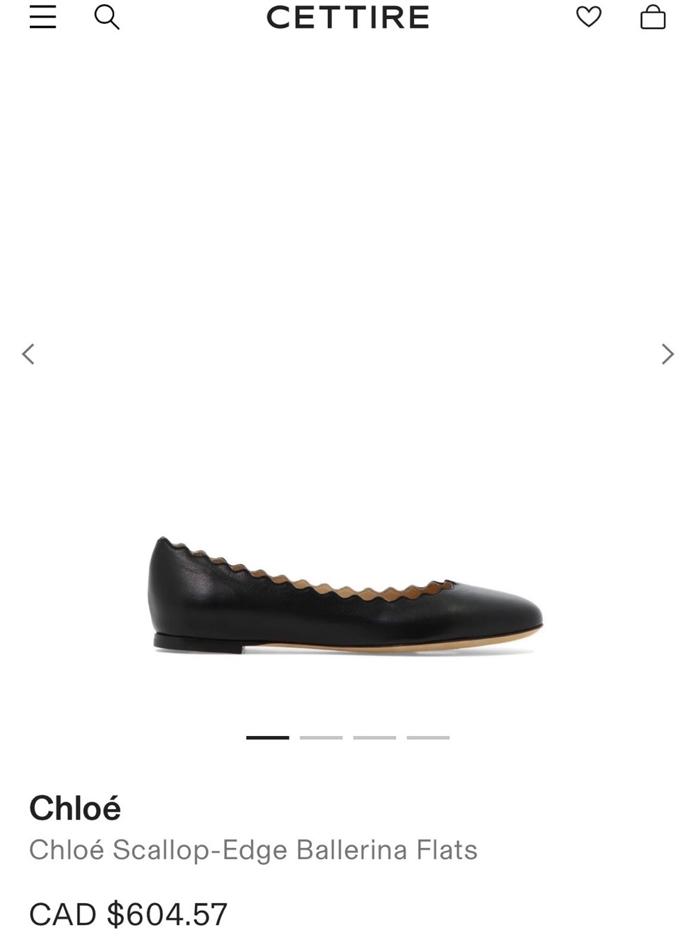 Chloe black Lauren iconic flats